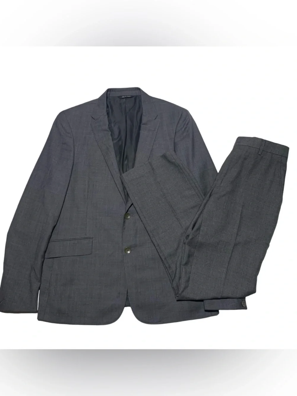 Rag & Bone Blazer Suit 100% Wool Gray Mens Size US 40 Pant Size 30x32 - Picture 1 of 14
